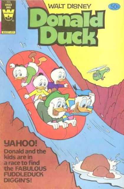 Donald Duck 235 - Walt Disney - Duck - Boat - Helicopter - Yahoo