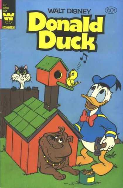 Donald Duck 237 - Ugly Duck - Bird - Sky - House - Dog