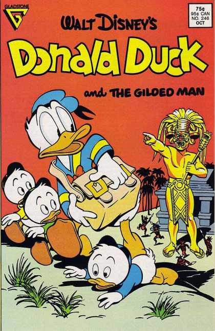 Donald Duck 246 - Gilded Man - Bag - Pointing Finger - Walt Disney - Natives