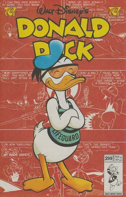 Donald Duck 299 - Hes Just Ducky - Beach Duck - Man On The Sand - Tall Tails - Shark Tails