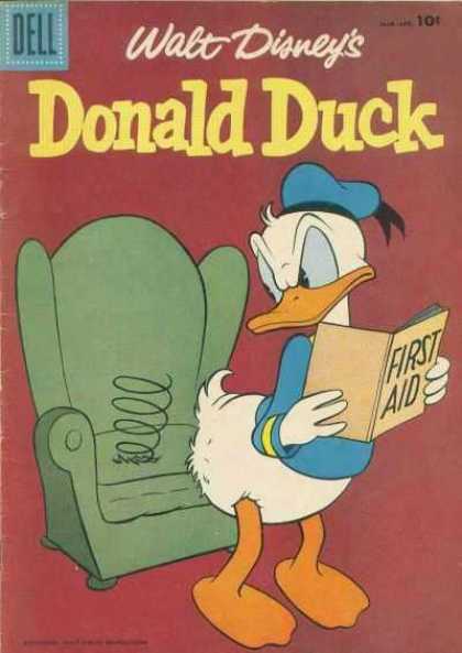 Donald Duck 52 - Walt Disneys - Dell - First Aid - Chair - Book