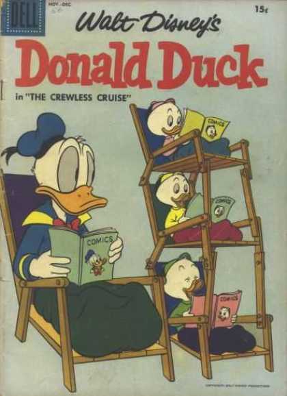 Donald Duck 56 - Walt - Crewless Cruise - Comics - Dell - Disneys