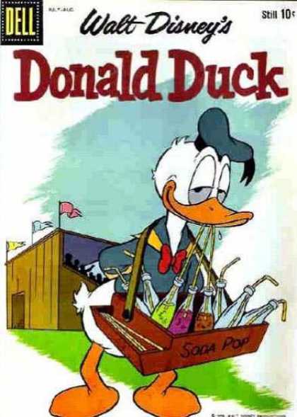 Donald Duck 66 - Walt Disney - Soda Pop - Stadium - Flags - Vendor