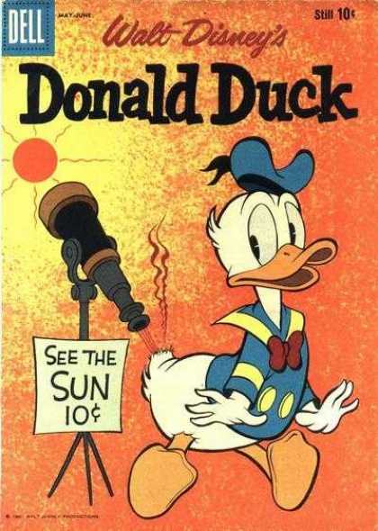 Donald Duck 71 - See The Sun - Dell Comics - Walt Disney - May June - Hot