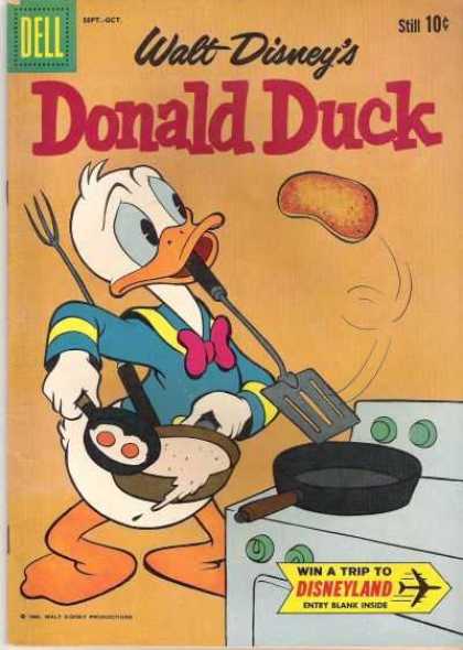 Donald Duck 73 - Pancake - Eggs - Pan - Stove - Spatula
