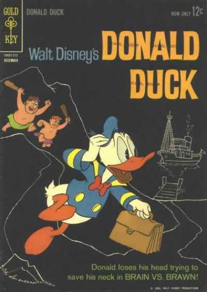 Donald Duck 85 - Donald Duck - Brain Vs Brawn - Cavemen - Gold Key - Briefcase