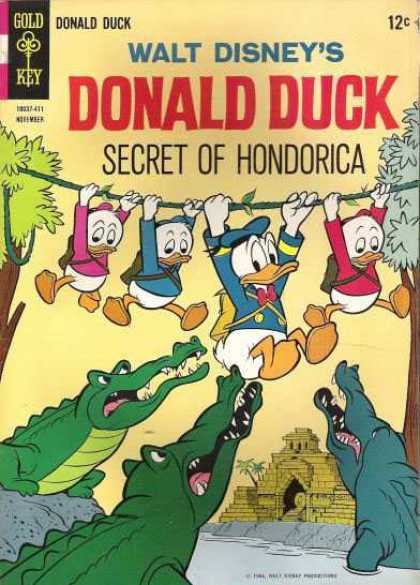 Donald Duck 98 - Walt Disneys - Gold Key - Secret Of Hondorica - Rope - Tree