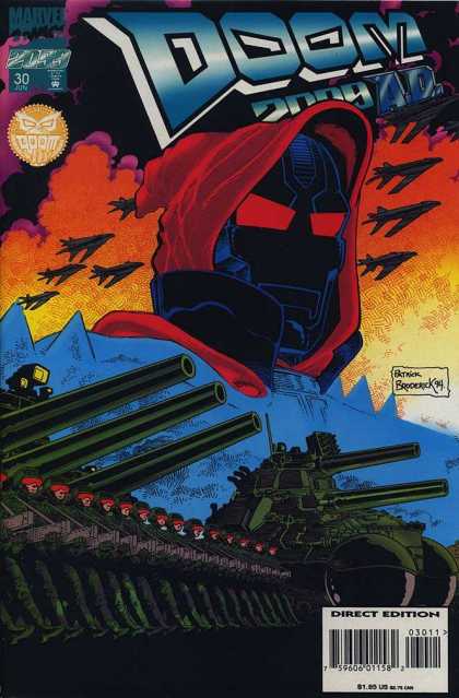 Doom 2099 30 - Doom 2009 Ad - Tanks - Soldiers - Jets - Clouds