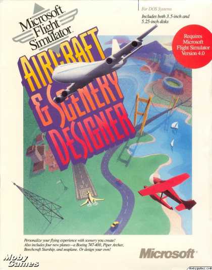 DOS Games - Microsoft Flight Simulator Aircraft & Scenery Designer