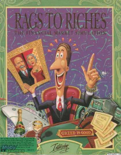 DOS Games - Rags to Riches: The Financial Market Simulation