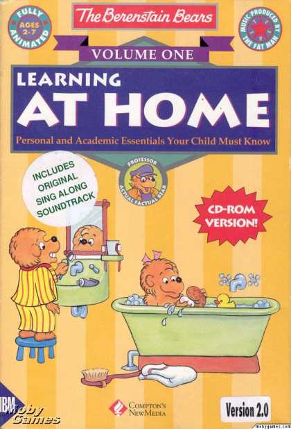 DOS Games - The Berenstain Bears: Learning At Home, Volume One