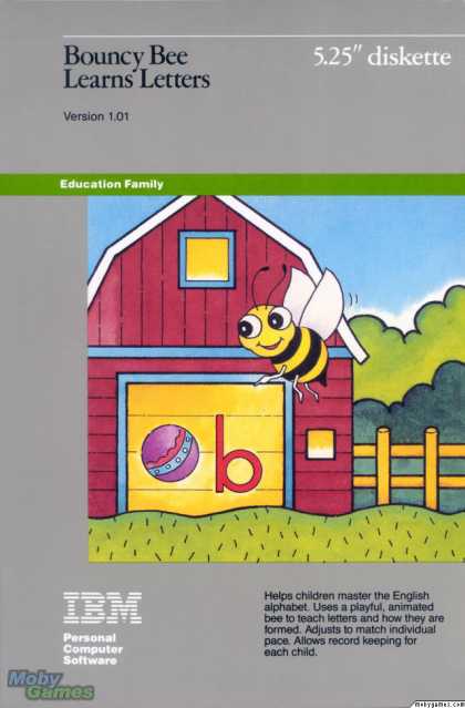 DOS Games - Bouncy Bee Learns Letters