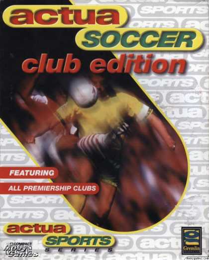 DOS Games - Actua Soccer Club Edition