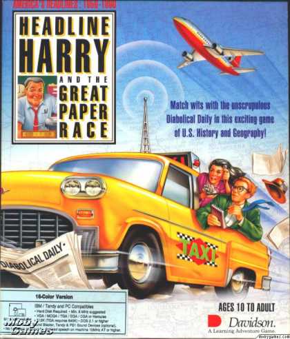 DOS Games - Headline Harry and The Great Paper Race