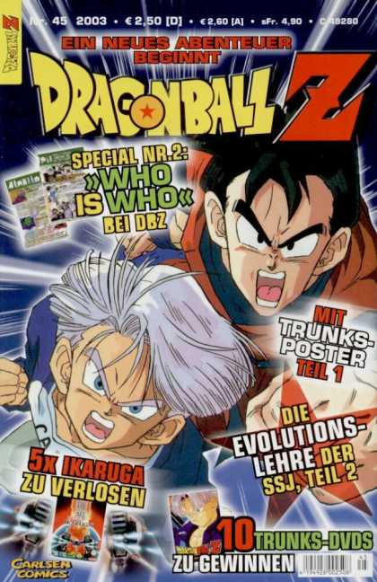 Dragonball Z 31 - Carlsen Comics - Who Is Who - Ein Neues Abenteuer - Open Mouths - Boys