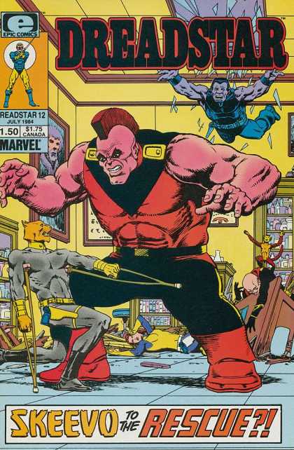 Dreadstar 12 - Room - Giant Monster - Mutants - Costumes - Battle - Jim Starlin