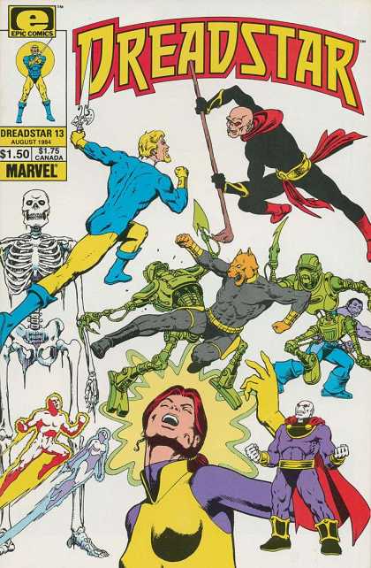 Dreadstar 13 - Epic Comics - Marvel Comics - Fight - Rumble - Good Vs Evil - Jim Starlin