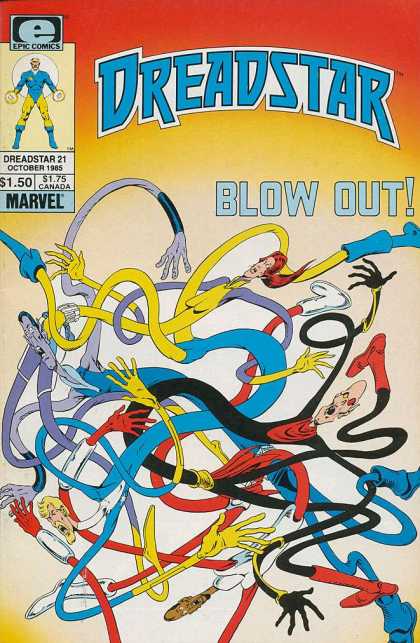Dreadstar 21 - Marvel - Science Fiction - Epic Comics - Rubber - Twisty - Jim Starlin