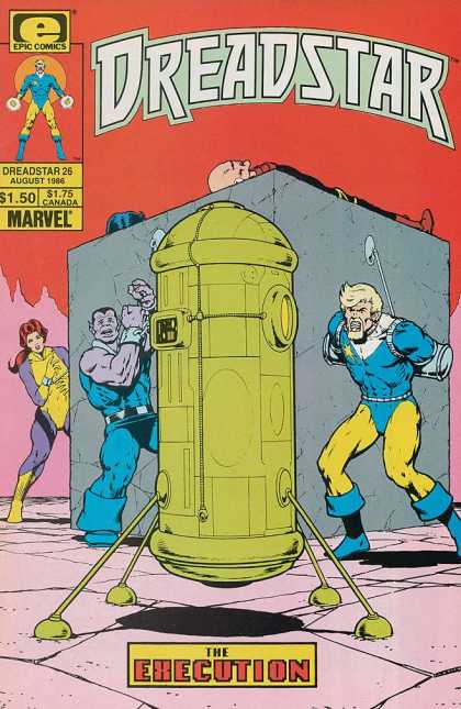 Dreadstar 26 - Bonded - Robot - Execution - Yellow Star - Red Hair - Jim Starlin