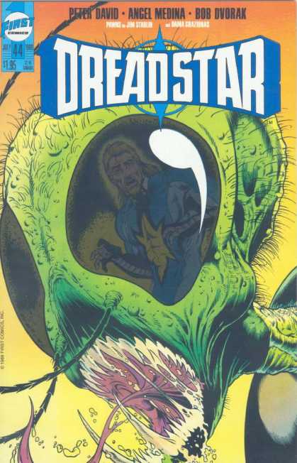 Dreadstar 44 - Alien - Hungry - Green Men - Reflection - Large Eyes - Angel Medina