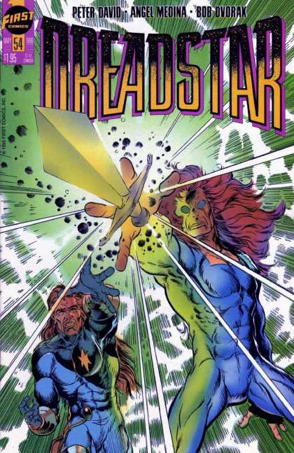 Dreadstar 54 - Sword - Magic - Star - Green And White Colors - White Light