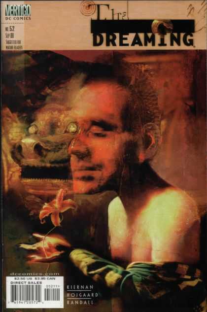 Dreaming 52 - Closed Eyes - Man - Flower - Big Eyes - Dave McKean