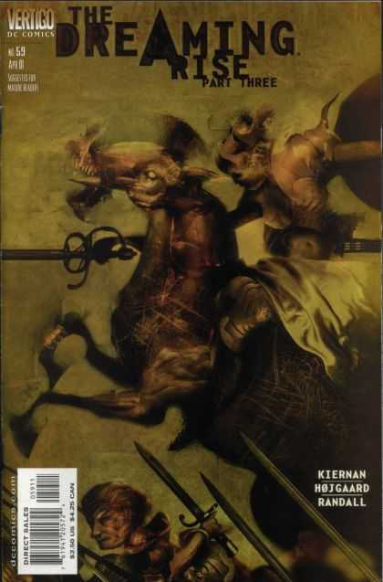 Dreaming 59 - Part Three - Vertigo - Swords - Horse - Battle - Dave McKean