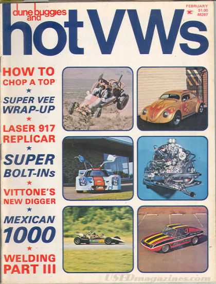 Dune Buggies and Hot VWs - February 1973