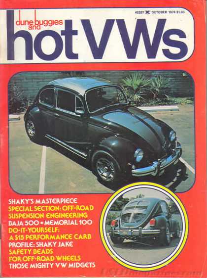 Dune Buggies and Hot VWs - October 1974