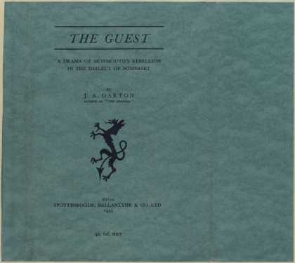 Dust Jackets - The guest a drama of Mon