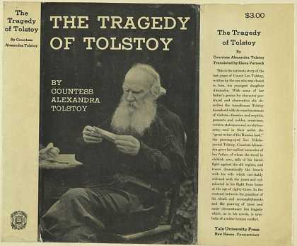 Dust Jackets - The tragedy of Tolstoy.