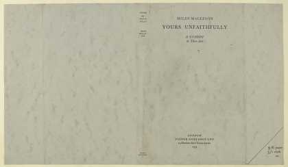 Dust Jackets - Yours unfaithfully : a co