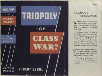 Dust Jackets - Triopoly or class war?