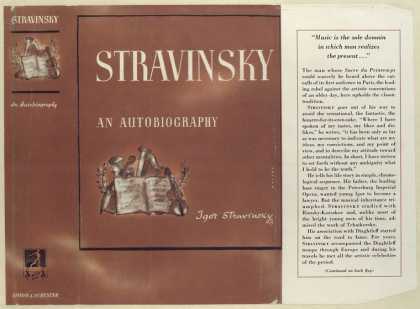 Dust Jackets - Stravinsky: an autobiogra