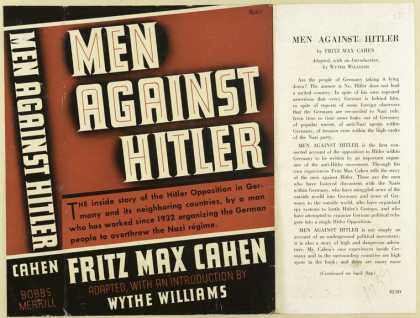 Dust Jackets - Men against Hitler.