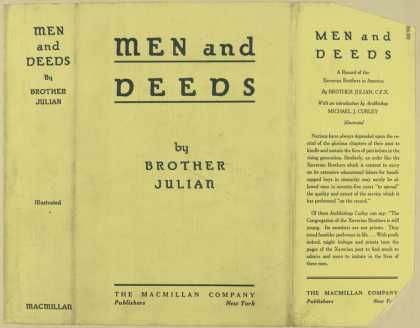 Dust Jackets - Men and deeds.