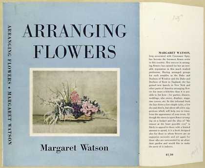 Dust Jackets - Arranging flowers.