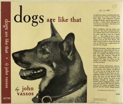 Dust Jackets - Dogs are like that.