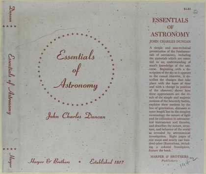 Dust Jackets - Essentials of astronomy.