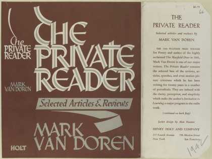 Dust Jackets - The private reader, selec