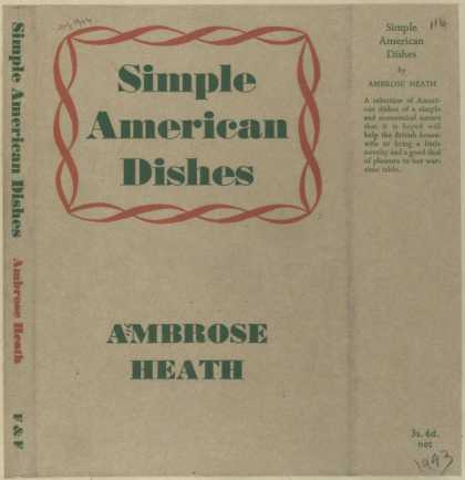 Dust Jackets - Simple American dishes.