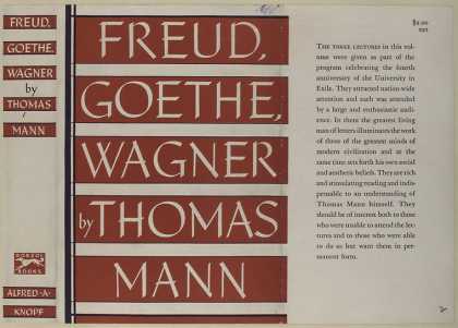 Dust Jackets - Freud, Goethe, Wagner.