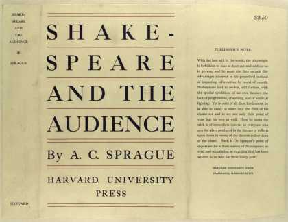 Dust Jackets - Shakespeare and the audie