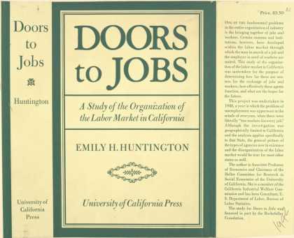Dust Jackets - Doors to jobs, a study of