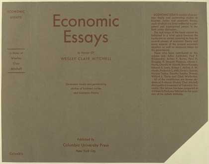 Dust Jackets - Economic essays in honor