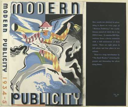 Dust Jackets - Modern publicity, 1934-5.