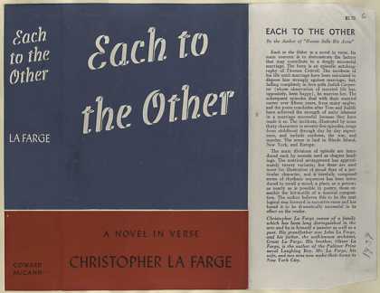 Dust Jackets - Each to the other, a nove
