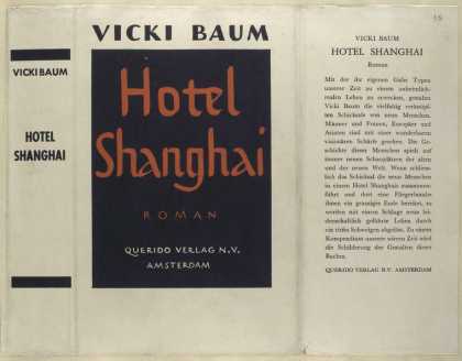 Dust Jackets - Hotel Shanghai : roman.