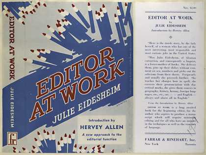 Dust Jackets - Editor at work.