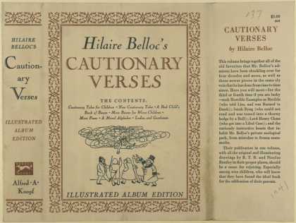 Dust Jackets - Hilaire Belloc's Cautiona